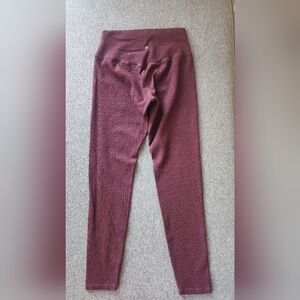 BuffBunny Burgundy Textured Leggings